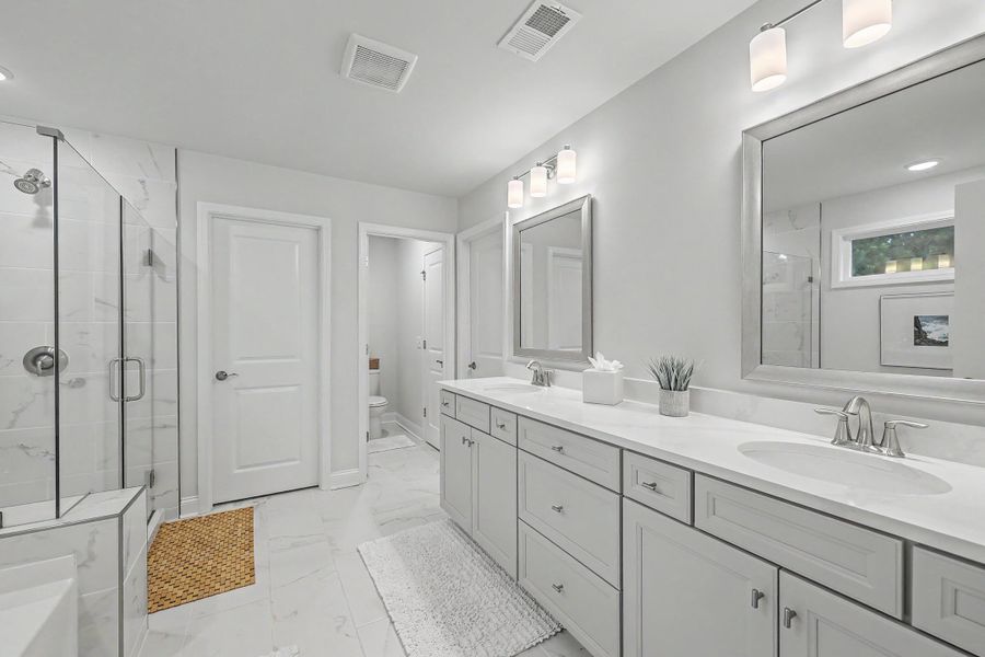 Furnished interior view inside a new home in Sea Island Preserve, Johns Island (Image 18).
