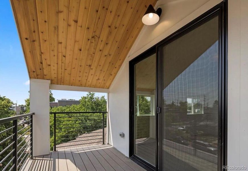 Exterior details and patio area of a home in , Denver (Image 4).