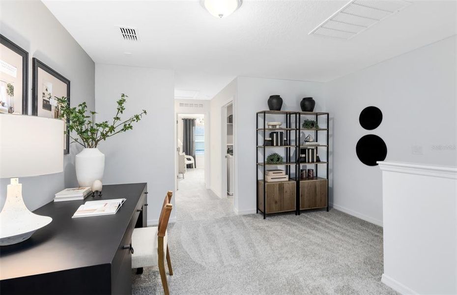 Furnished interior view inside a new home in Silverleaf Oaks, Winter Garden (Image 14). Furnished interior view inside a new home in Silverleaf Oaks, Winter Garden (Image 14).