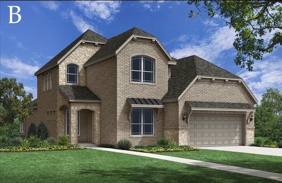 Representative exterior photo of a completed home built from the Victoria by Windsor Homes in Anna Town Square, Anna, TX (Image 24).