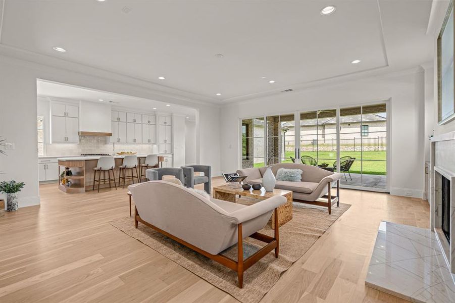 Furnished interior view inside a new home in , Fort Worth (Image 30).