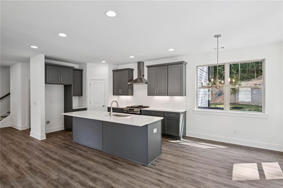 Furnished interior view inside a new home in , Atlanta (Image 3).