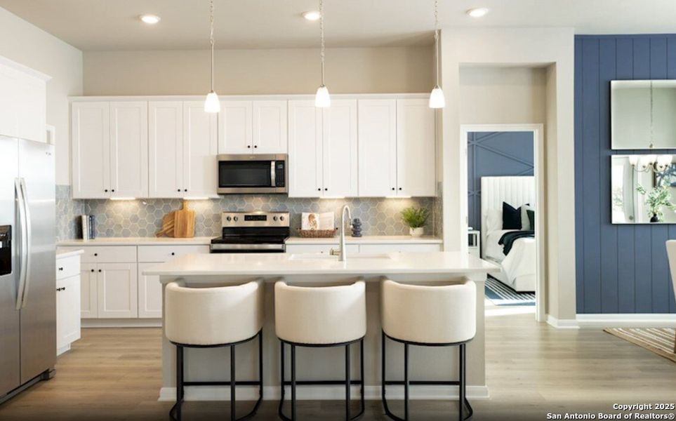 Furnished interior view inside a new home in Morgan Meadows, San Antonio (Image 8). Furnished interior view inside a new home in Morgan Meadows, San Antonio (Image 8).