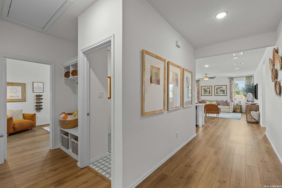 Furnished interior view inside a new home in Royal Crest, San Antonio (Image 34).