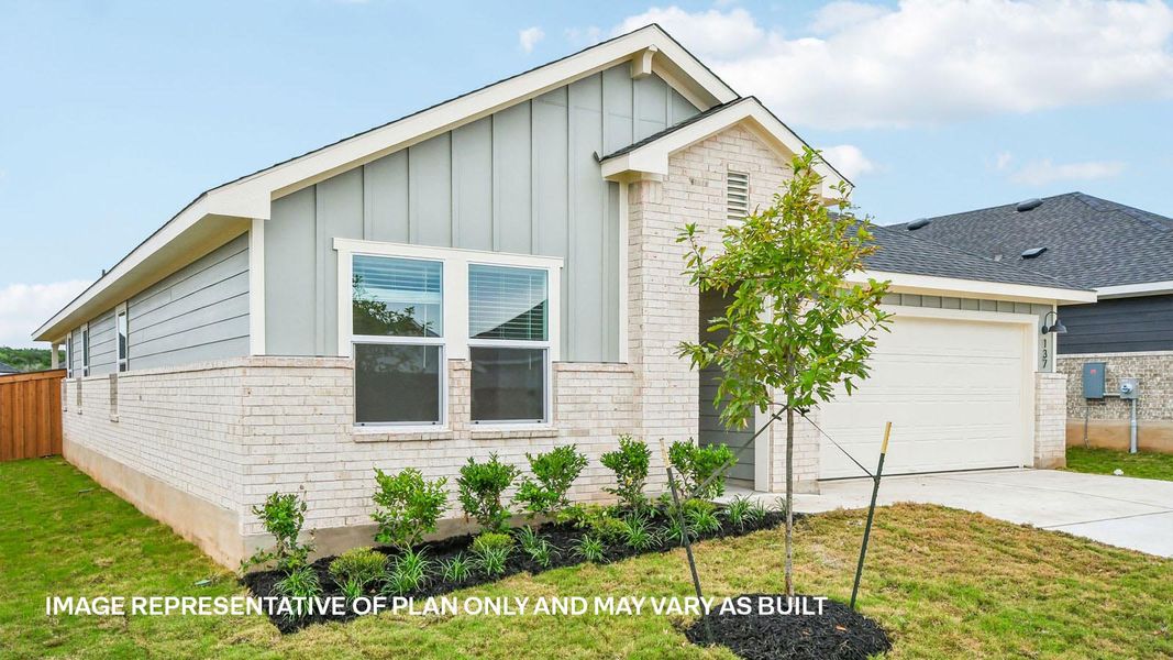 Representative exterior details of a home built from the The Lakeway by D.R. Horton in Thunder Rock, Marble Falls (Image 2). Representative exterior details of a home built from the The Lakeway by D.R. Horton in Thunder Rock, Marble Falls (Image 2).