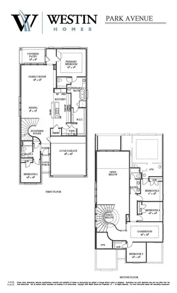 2D floor plan layout of this home in Sienna, Missouri City, TX (Image 3).