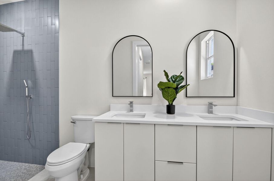Furnished interior view inside a new home in , Jupiter (Image 36).