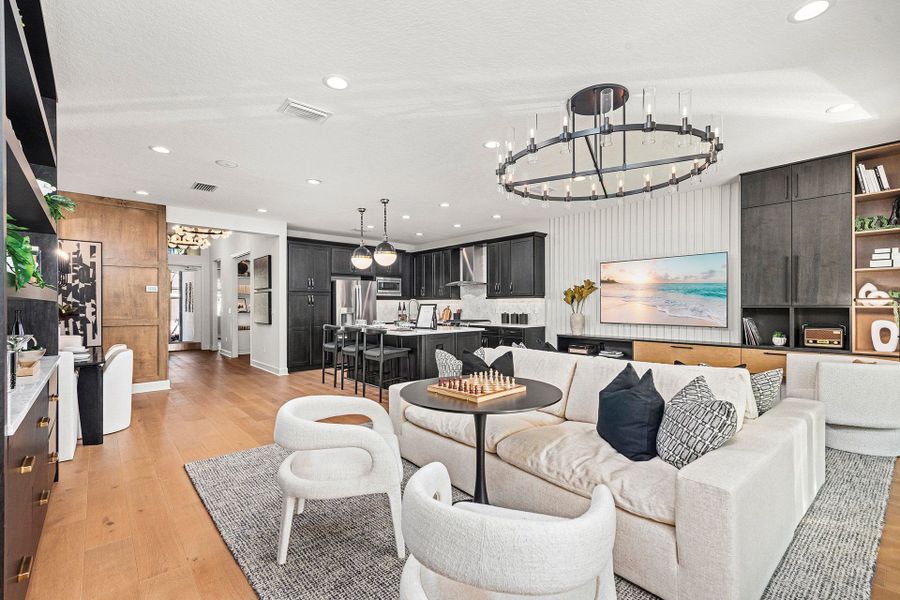 Representative furnished interior of a home built from the Ibis by GL Homes in Valencia Ridge, Wesley Chapel (Image 12).