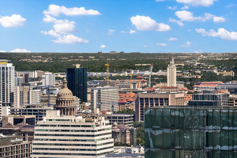 Photos shown are of the same floor plan three floors higher.