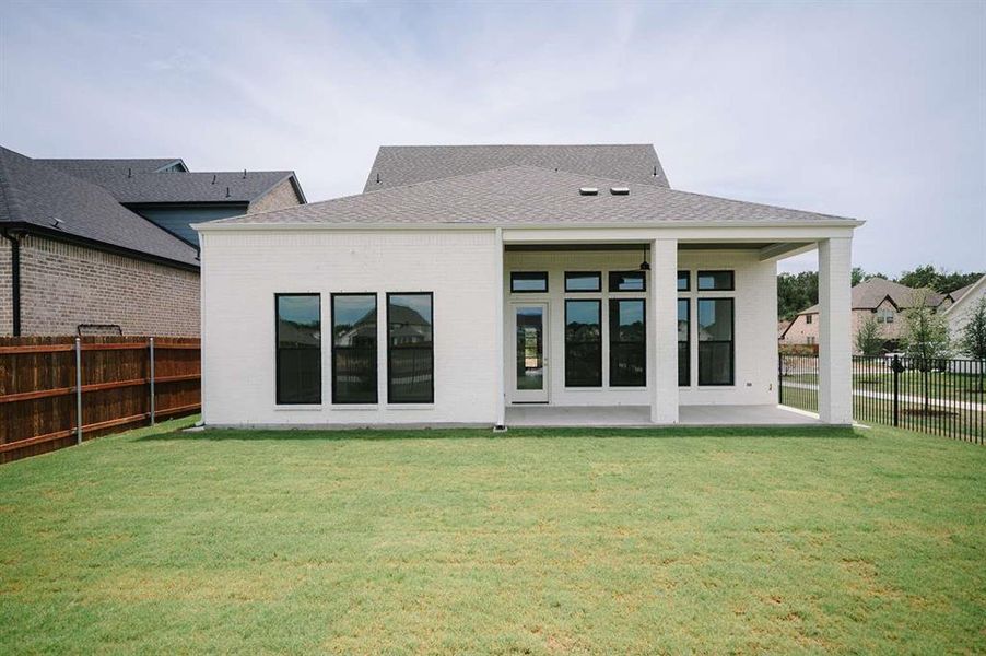 Exterior details and patio area of a home in , Aledo (Image 3). Exterior details and patio area of a home in , Aledo (Image 3).