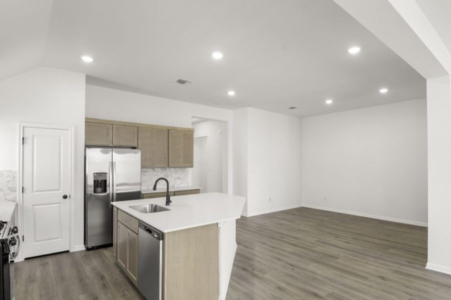 Representative furnished interior of a home built from the Kelley by Pacesetter Homes in Village at Three Oaks, Seguin (Image 6).