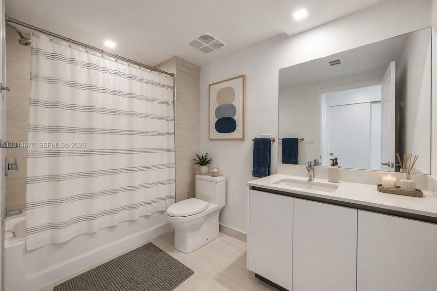 Furnished interior view inside a new home in , Pompano Beach (Image 31).