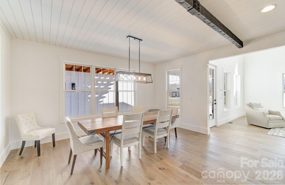 Furnished interior view inside a new home in , Mills River (Image 38).