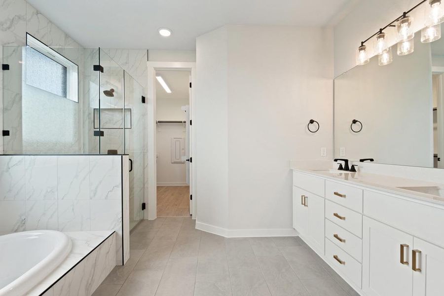 Furnished interior view inside a new home in Lariat, Liberty Hill (Image 10).