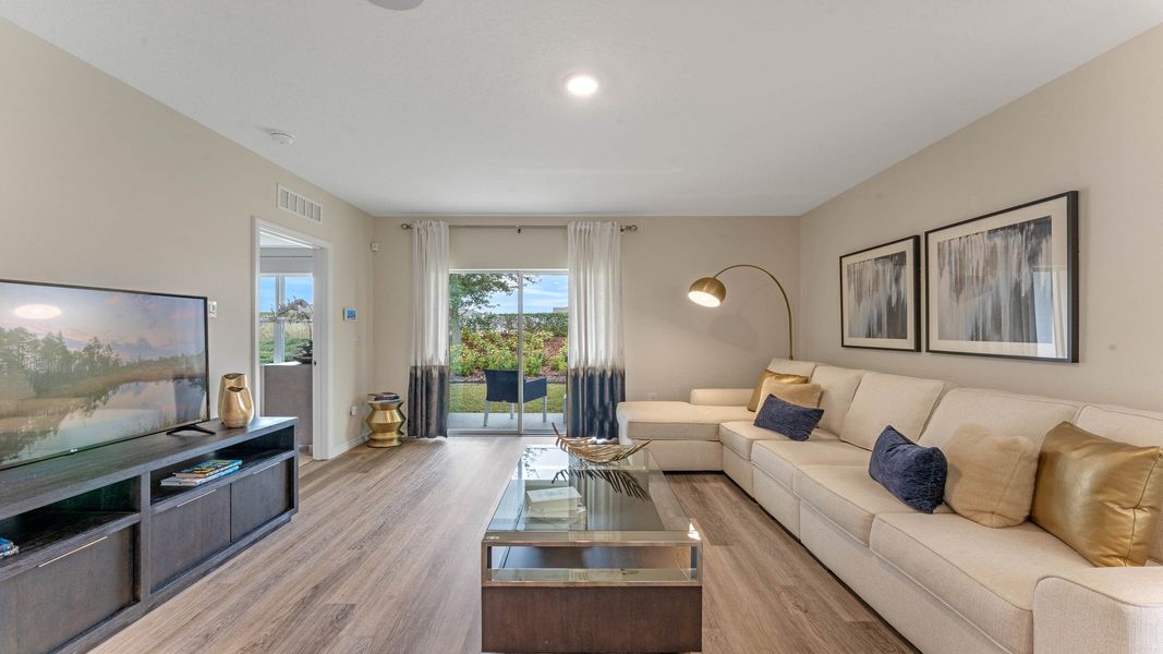 Furnished interior view inside a new home in Harmony West, St. Cloud (Image 13).