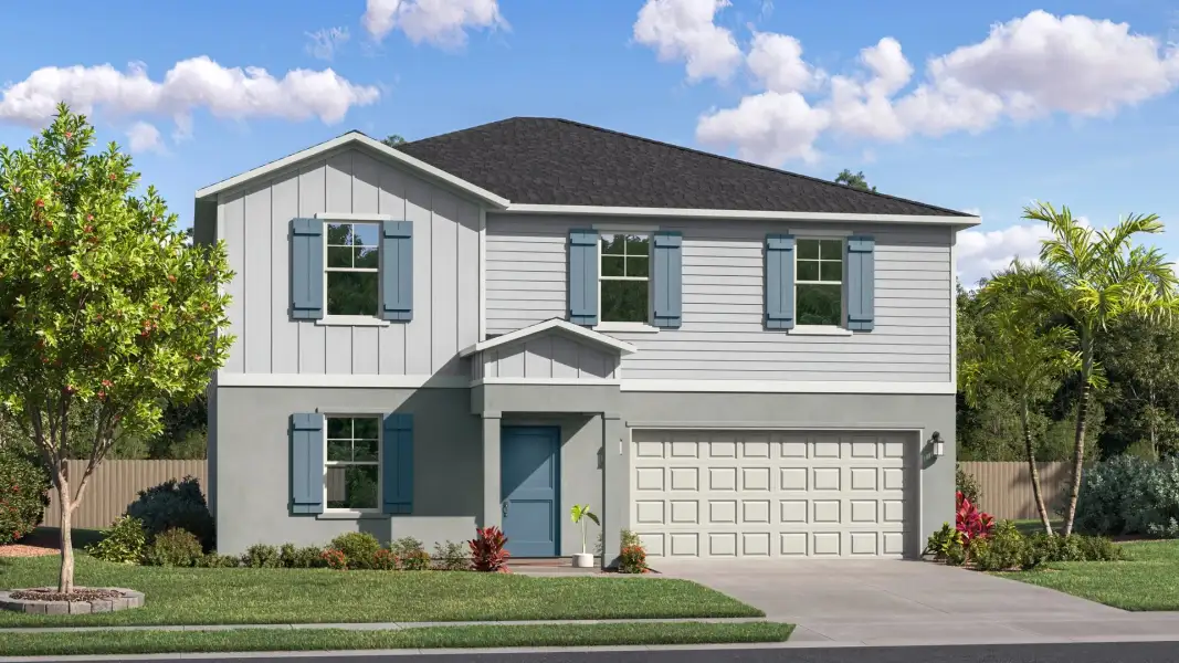 Home exterior render streetview Home exterior render streetview