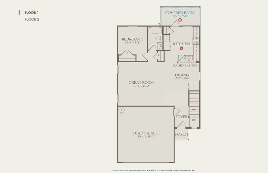 Lincoln Floor Plan, Quick Move-In Home, Floor 1