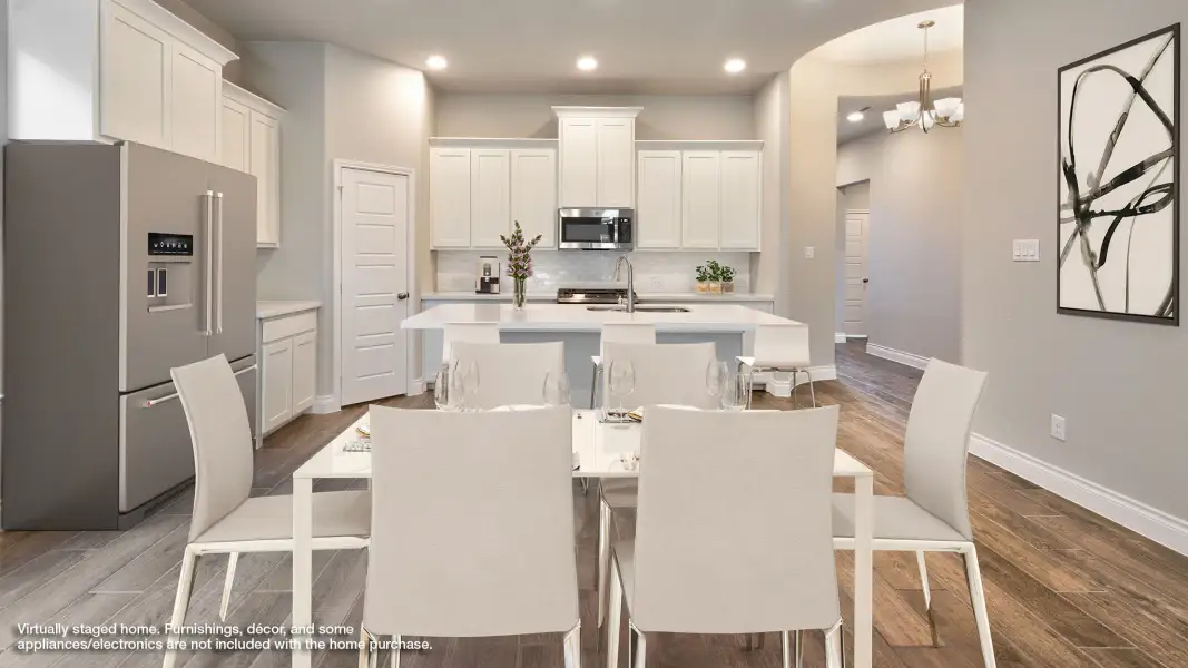 Furnished interior view inside a new home in Woodhavyn, Magnolia (Image 6).