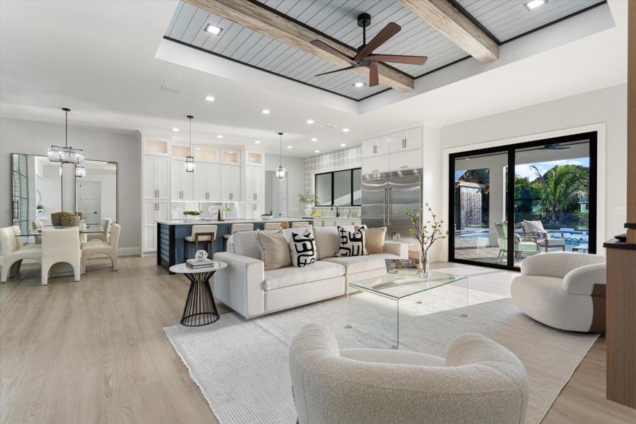 Furnished interior view inside a new home in , West Palm Beach (Image 17).