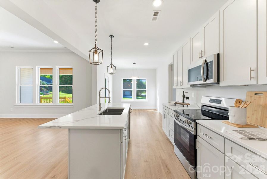Furnished interior view inside a new home in , Conover (Image 13).