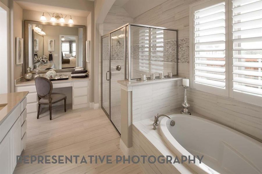 Furnished interior view inside a new home in Sandbrock Ranch, Aubrey (Image 3).