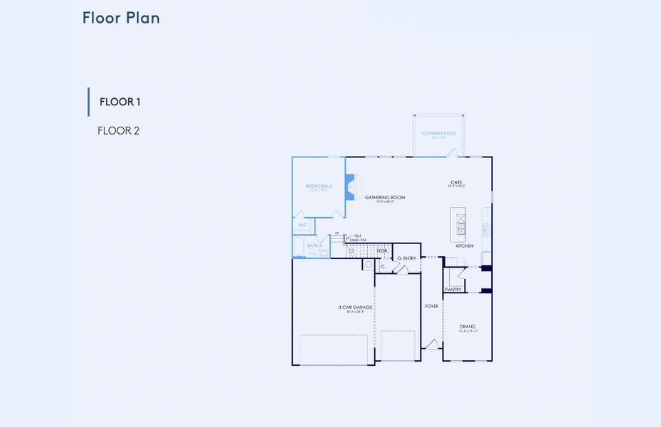 2D floor plan layout of this home in Sweetwater Hills, Moore, SC (Image 3).