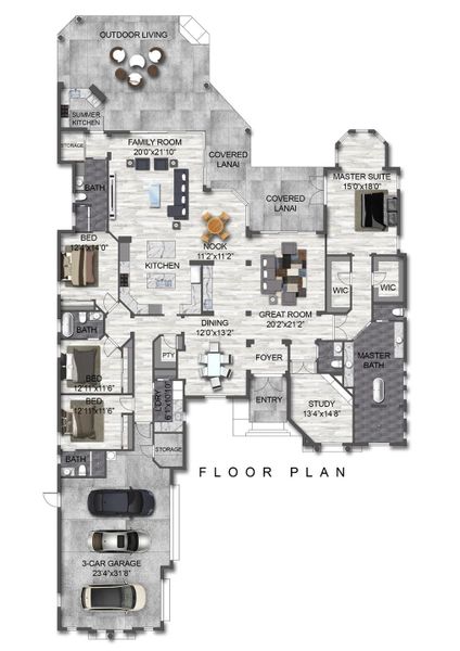 2D floor plan layout of this home in , West Palm Beach, FL (Image 6).