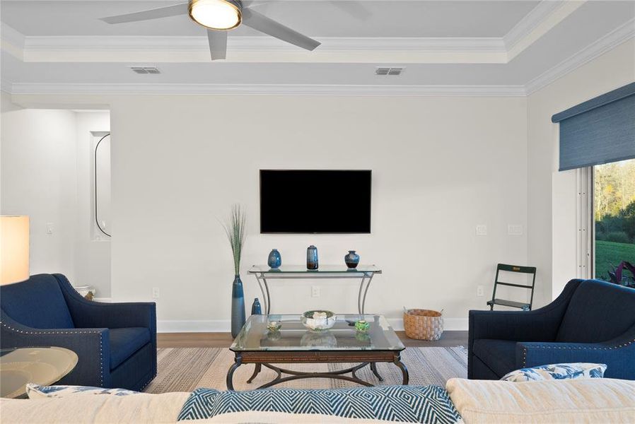 Furnished interior view inside a new home in Esplanade at Wiregrass Ranch, Wesley Chapel (Image 35).