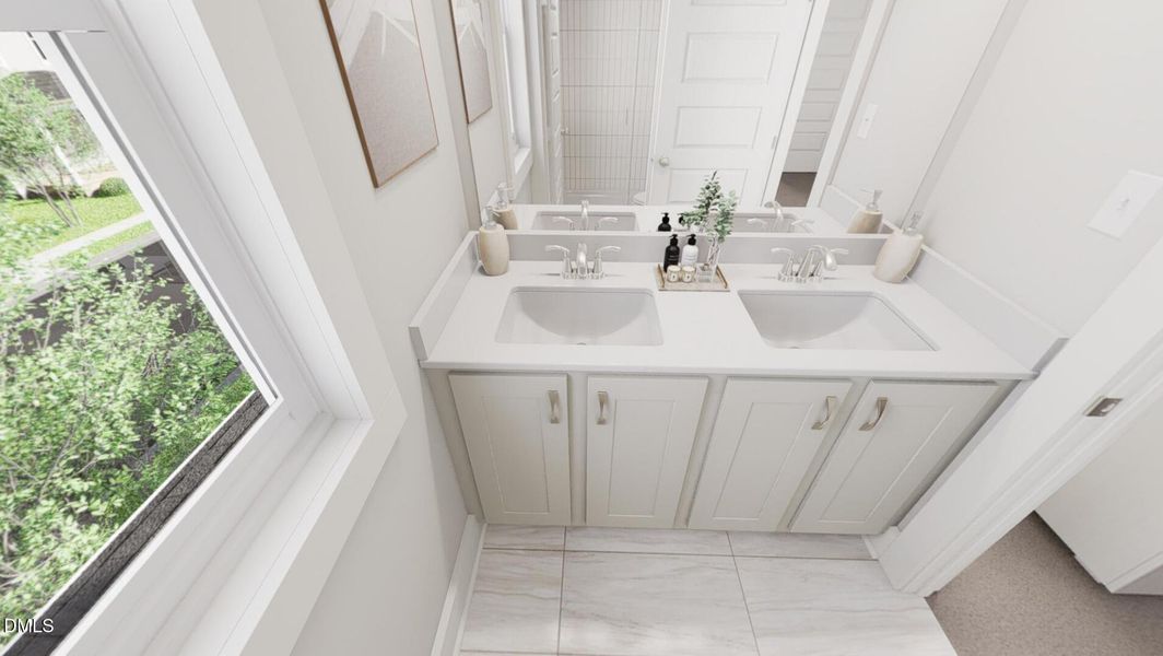 Main Bath Dual Vanity - Sconset Walk Int