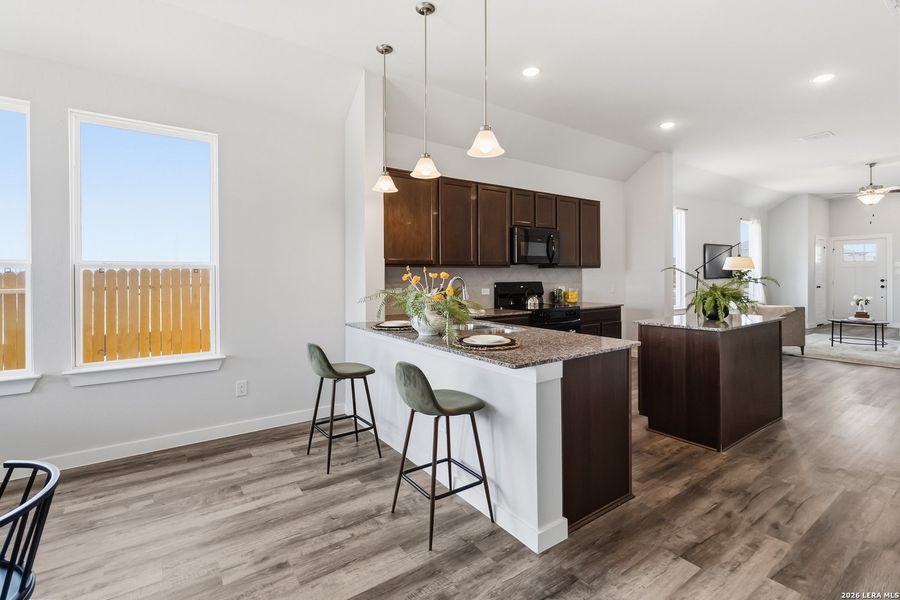 Furnished interior view inside a new home in Red Hawk Landing, San Antonio (Image 11).