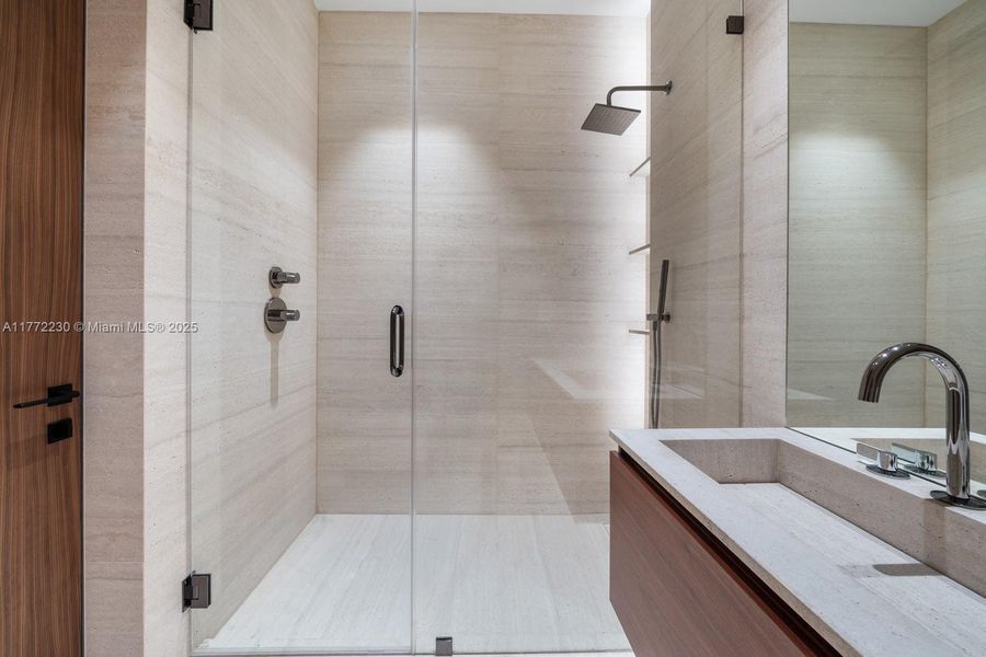 Furnished interior view inside a new home in , Miami Beach (Image 29). Furnished interior view inside a new home in , Miami Beach (Image 29).