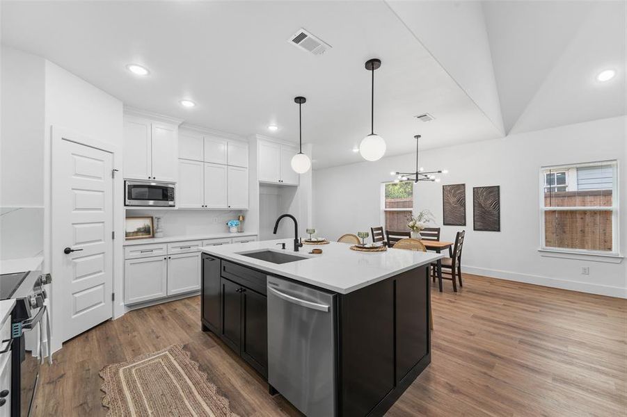 Furnished interior view inside a new home in , Fort Worth (Image 5).