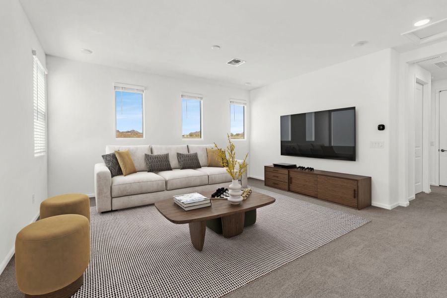 Furnished interior view inside a new home in Silverbell Ridge, Marana (Image 8).