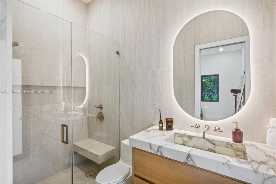 Furnished interior view inside a new home in , Palmetto Bay (Image 49).
