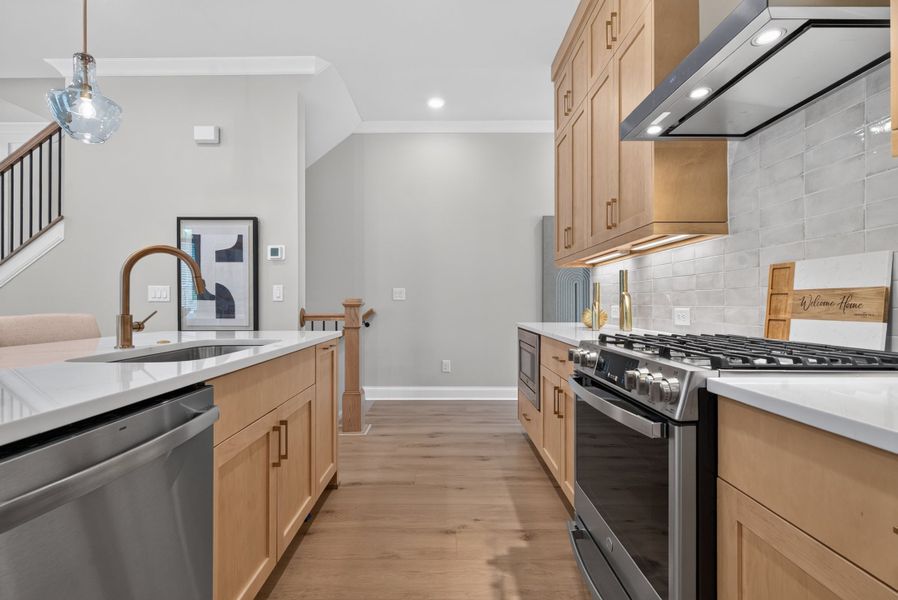 Representative furnished interior of a home built from the The Benton IV by The Providence Group in Ward's Crossing Townhomes, Johns Creek (Image 21).