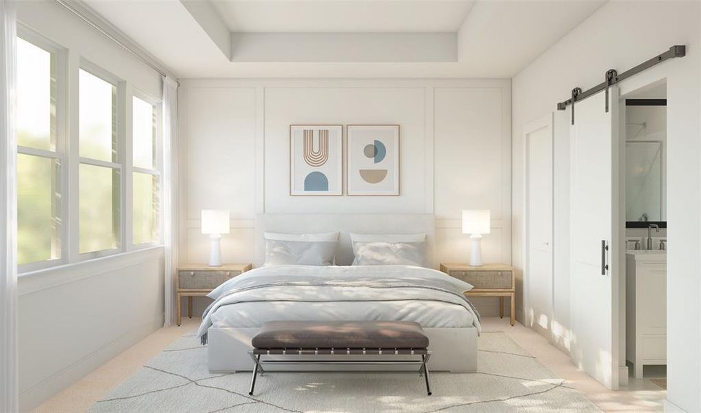 Tranquil primary suite (*Artist rendering used for illustration purposes only.) Tranquil primary suite (*Artist rendering used for illustration purposes only.)