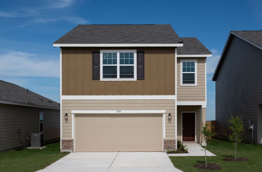 Representative exterior photo of a completed home built from the Discovery by Starlight Homes in Sunrise at Arbor Ridge, La Vergne, TN (Image 2).