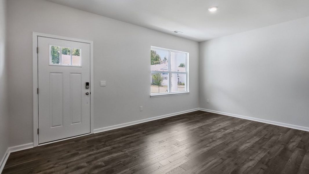 Spacious, unfurnished interior of a new home in The Estates at Edinborough, Gibsonville (Image 11).