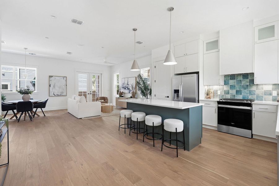 Furnished interior view inside a new home in , Austin (Image 8).