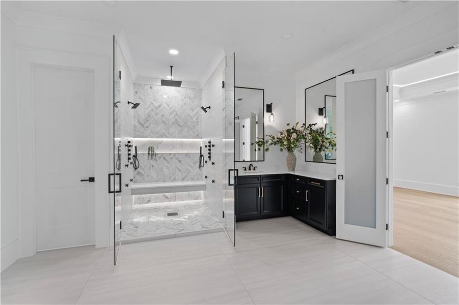 Furnished interior view inside a new home in , Monroe (Image 7).