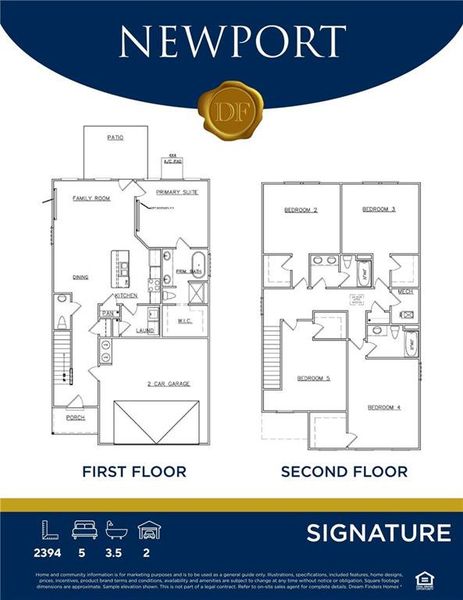 2D floor plan layout of this home in Carolina, Palmetto, GA (Image 3).