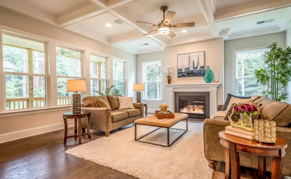 Representative furnished interior of a home built from the Muirfield by Greybrook Homes in Shepherds Trace, Clover (Image 18).