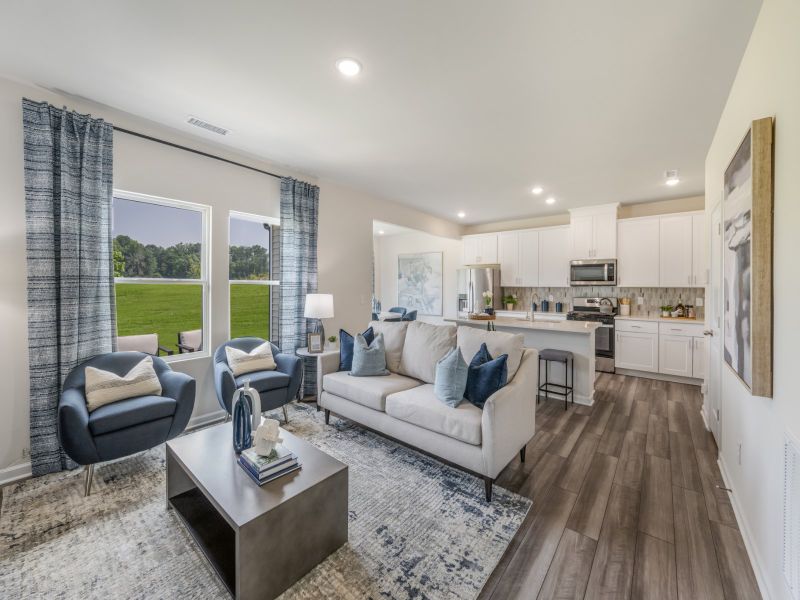 The Dallas floorplan as modeled at Cherry Creek in Haw River, NC.