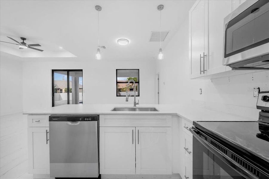 Furnished interior view inside a new home in , Cape Coral (Image 5). Furnished interior view inside a new home in , Cape Coral (Image 5).