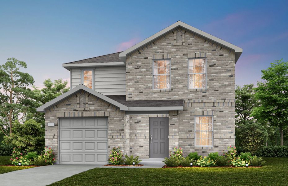 Representative exterior photo of a completed home built from the Hastings by Centex in Ashford Crossing, Princeton, TX (Image 10). Representative exterior photo of a completed home built from the Hastings by Centex in Ashford Crossing, Princeton, TX (Image 10).