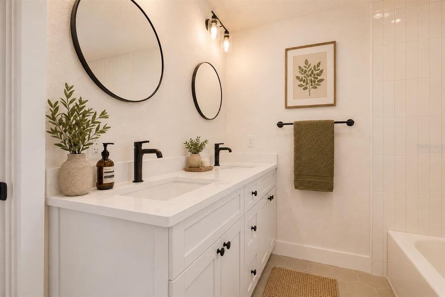 Furnished interior view inside a new home in , Tampa (Image 8).