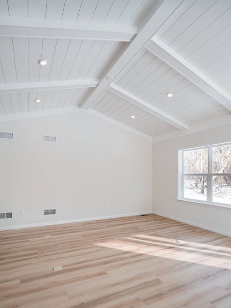 Representative unfurnished interior of a home built from the Harrison by Keystone Custom Homes in Preserve at Mayes Meadow, Cornelius (Image 11).