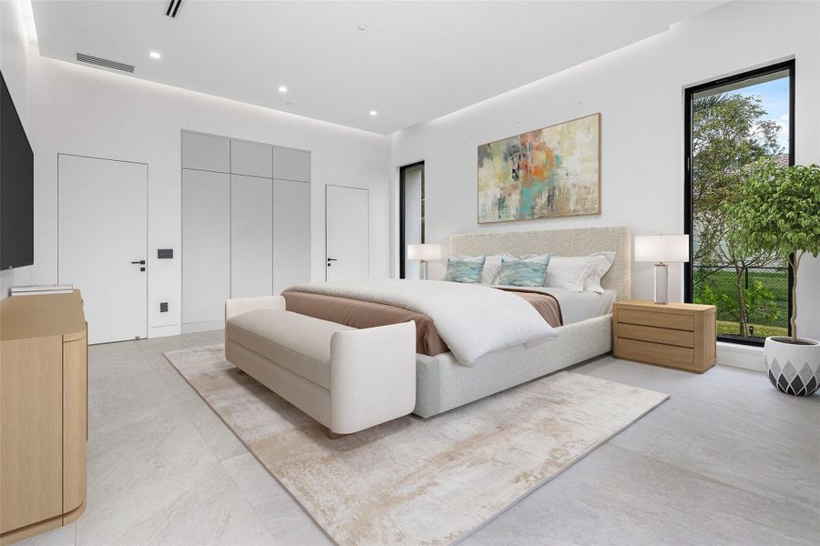 Furnished interior view inside a new home in , Parkland (Image 10).