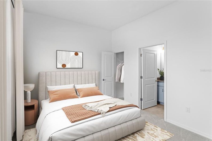 Furnished interior view inside a new home in , Tampa (Image 16). Furnished interior view inside a new home in , Tampa (Image 16).