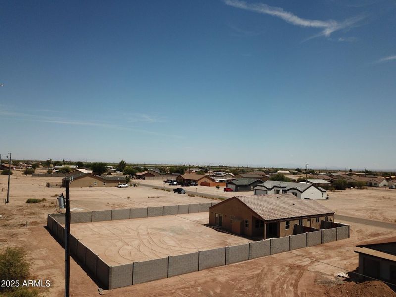 Aerial – Backyard & Neighborhood Context